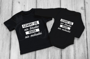 Czarny się nie brudzi, mama nie marudzi body lub koszulka dziecięca.jpg