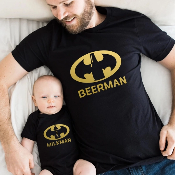 Koszulki-dla-taty-i-syna-beerman-milkman.webp