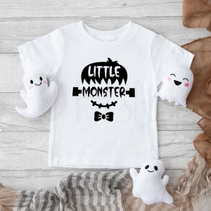 Biała-koszulka-dziecięca-na-halloween-Monster.webp