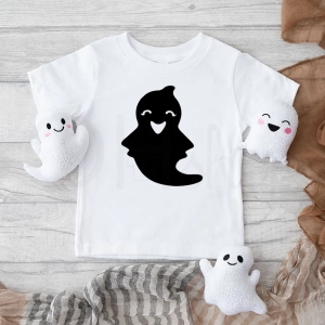 Biała-koszulka-dla-dziewczynki-na-halloween-duszek.webp