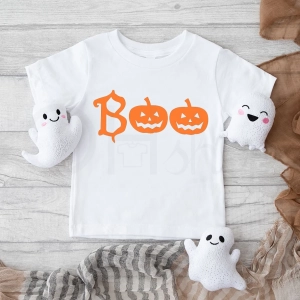 Biała-koszulka-dziecięca-na-halloween-dwie-dynie-boo.webp