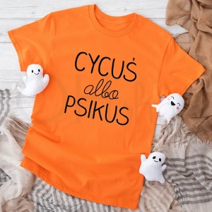 Pomarańczowa-koszulka-dziecięca-na-halloween-cycuś-albo-psikus-2.webp