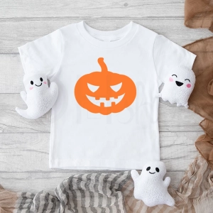 Biała-koszulka-dziecięca-na-halloween-dynia.webp