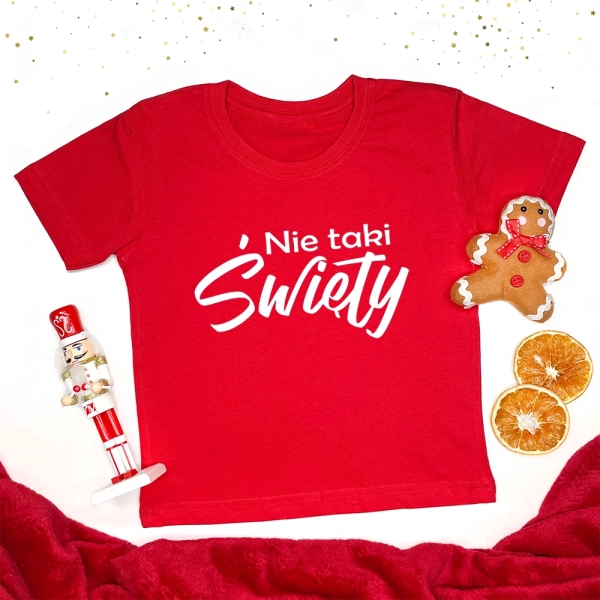 Czerwona-koszulka-dziecięca-nie-taki-święty.webp