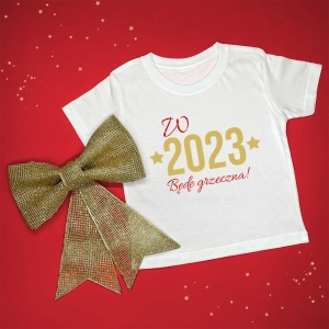 W 2024 będę grzeczny/a koszulka lub body dla dziecka