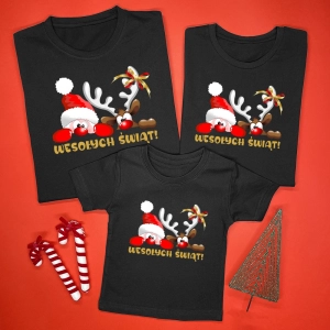Czarne-koszulki-komplet-wesołych-świąt.webp