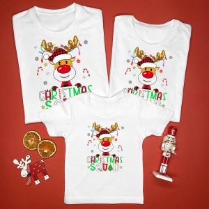 Białe-koszulki-zestaw-rodzinny-christmas-squad-słodki-reniferek.webp