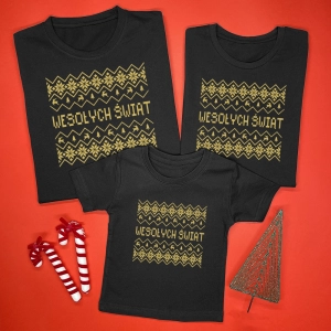 Czarne-koszulki-zestaw-rodzinny-wesołych-świąt-wzorek-sweterka-kolor-złoty.webp
