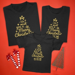 Czarne-koszulki-komplet-dla-rodziny-we-wish-you-a-merry-christmas.webp