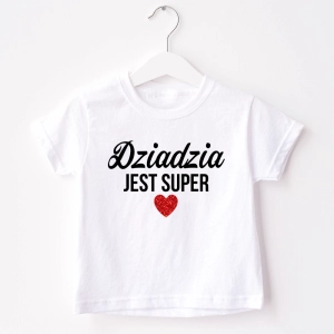 Biała-koszulka-dziecięca-dziadzia-jest-super.webp