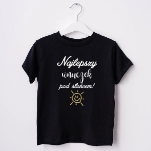 Czarna-koszulka-dziecięca-najlepszy-wnuczek.webp