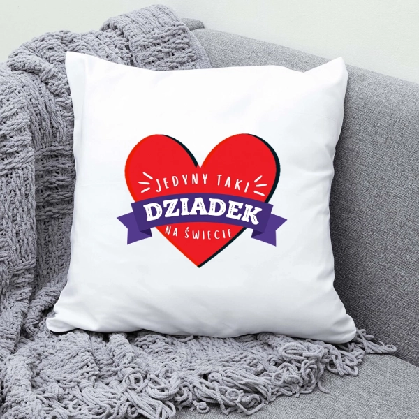 Poduszka-biała-z-nadrukiem-jedyny-taki-dziadek-na-świecie.webp