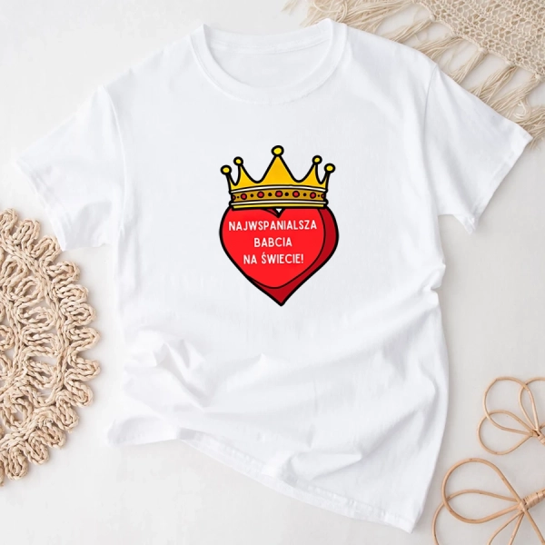 Biała-koszulka-najwspanialsza-babcia-na-świecie.webp