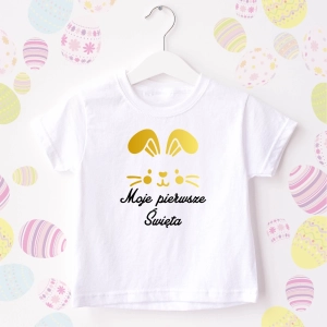 Moje pierwsze Święta body niemowlęce lub koszulka dla dziecka z nadrukiem
