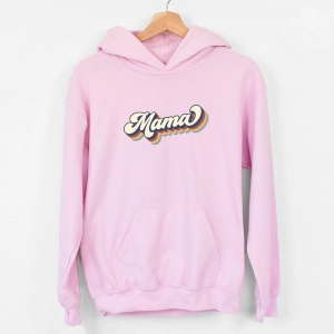 Różowa-bluza-damska-z-kapturem-mama-retro.webp