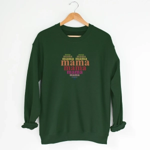 Zielona-bluza-damska-mama-serce.webp