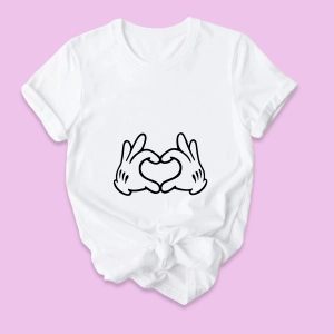 Serduszko ciążowe koszulka damska