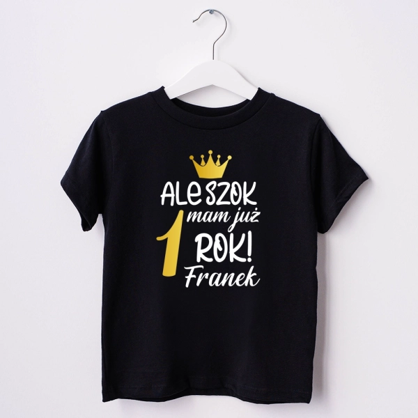 Czarna-koszulka-dziecięca-ale-szok-imię.webp