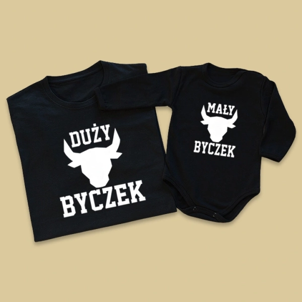 Koszulka-body-czarne-duży-mały-byczek.webp
