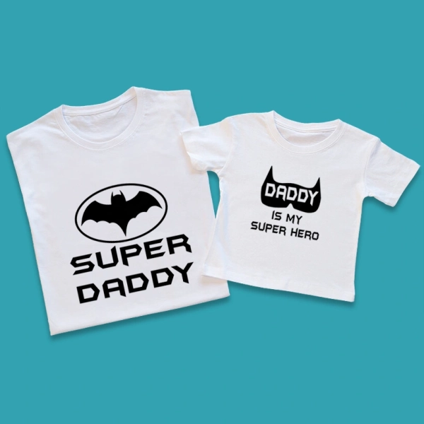 Koszulki-białe-dla-taty-i-dziecka-daddy-superhero.webp