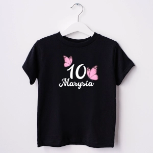 Czarna-koszulka-dziecięca-imię-motyl.webp