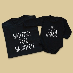 Koszulka-body-czarne-dla-taty-i-dziecka-mój-tata-wymiata.webp