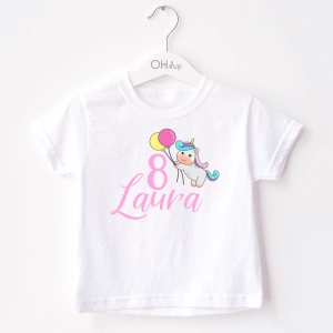 Biała-koszulka-dziecięca-jednorożec-balony.webp