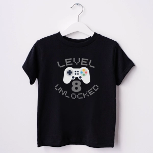 Czarna-koszulka-dziecięca-level.webp