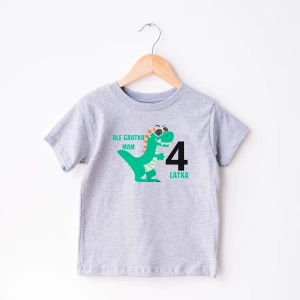 Szara-koszulka-dziecięca-ale-gratka-dinozaur.webp