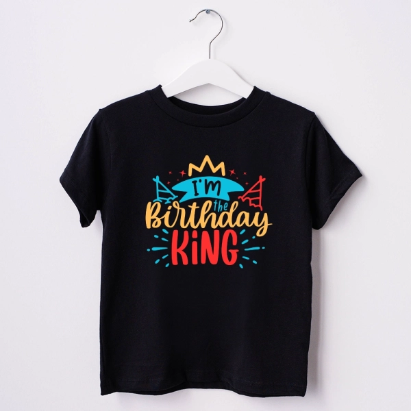 Czarna-koszulka-dziecięca-birthday-king.webp