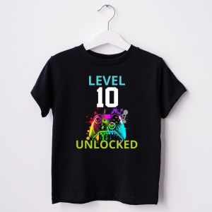 Level unlocked body lub koszulka urodzinowa dla gracza