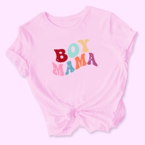 Różowa-koszulka-damska-boymama.webp
