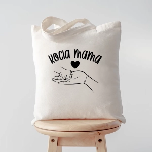Torba zakupowa z nadrukiem Kocia Mama