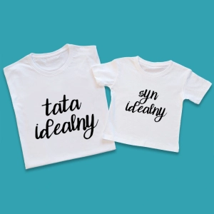 Tata idealny / syn idealny / córka idealna komplet dla taty i dziecka