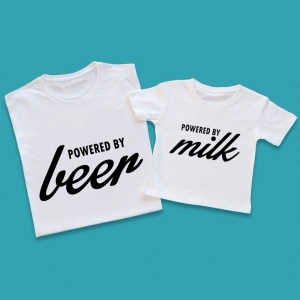 Koszulki-białe-tata-dziecko-powered-by-beer-milk.webp