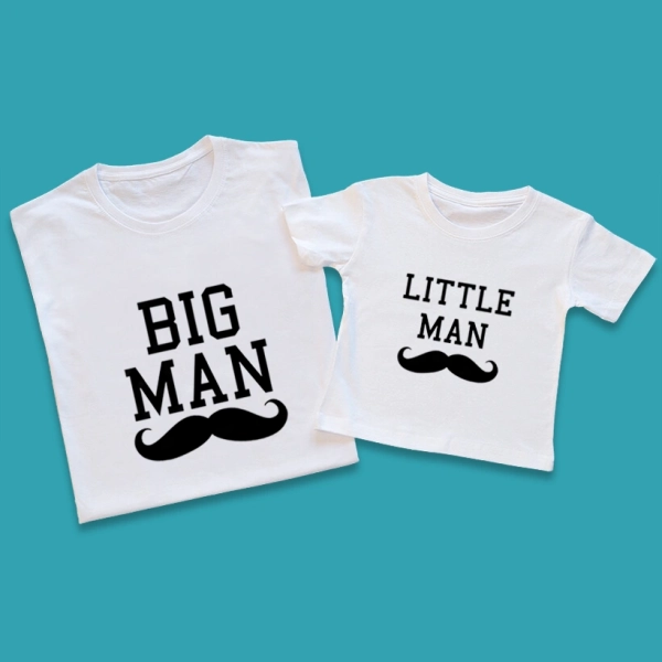Koszulki-białe-dla-taty-i-syna-big-little-man-wąs.webp