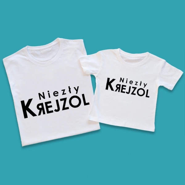 Koszulki-białe-tata-dziecko-niezły-krejzol.webp