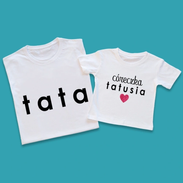 Koszulki-białe-córeczka-tatusia-z-sercem.webp
