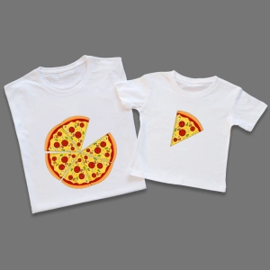 Koszulki-białe-dla-taty-i-dziecka-pizza.webp
