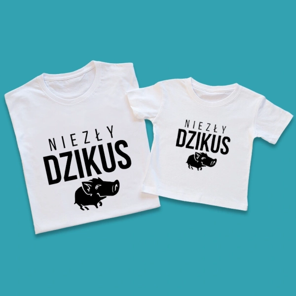 Koszulki-białe-dla-taty-i-syna-niezły-dzikus.webp