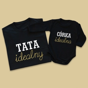 Koszulka-body-czarne-tata-córka-idealna.webp