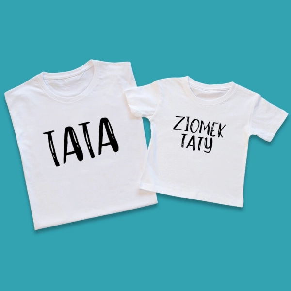 Męska i dziecięca biała-ziomek-taty.webp