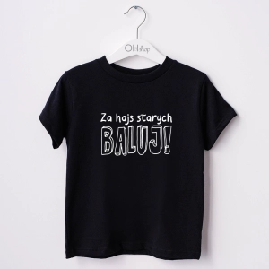 Czarna-koszulka-dziecięca-za-hajs-starych-baluj.webp