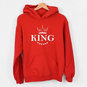Czerwona-bluza-męska-z-kapturem-king.webp