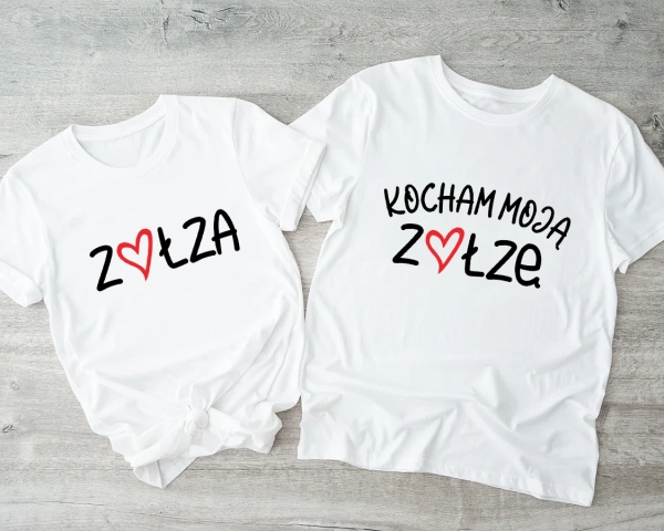 Białe-koszulki-dla-pary-zołza-z-sercem.webp