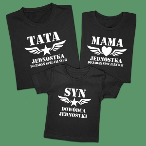 Koszulki dla rodziny do zadań specjalnych 