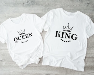 Queen King komplet koszulek dla pary