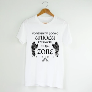 Biała-koszulka-męska-poprosiłem-o-anioła.webp