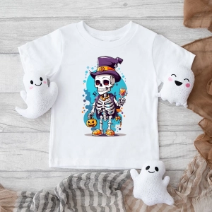 Biała-koszulka-dziecięca-na-halloween-truposzek.webp