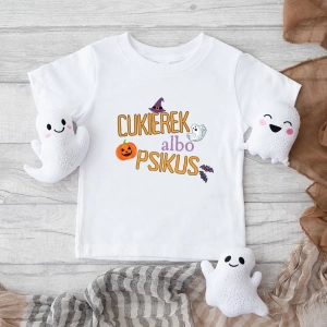 Cukierek albo psikus body lub koszulka dla dziecka na Halloween